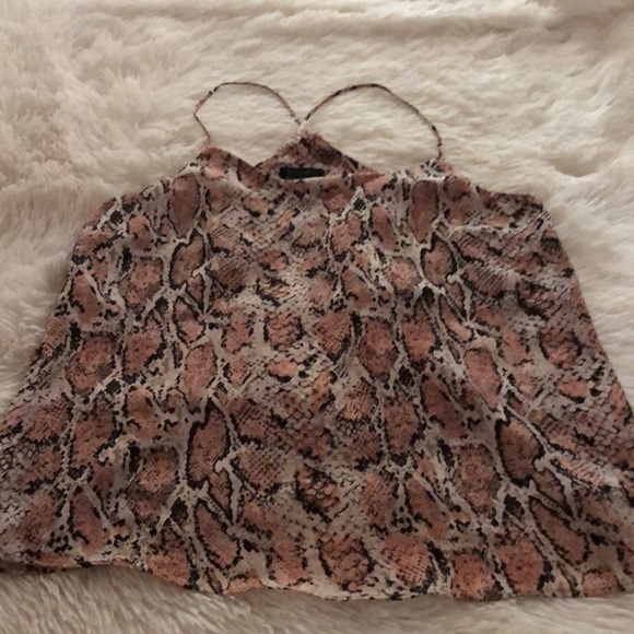 Camisole animal print top good condition size small - Picture 1 of 5